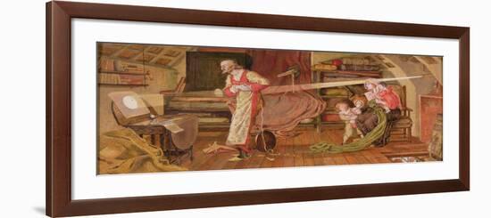 Crabtree Watching the Transit of Venus in 1639-Ford Madox Brown-Framed Giclee Print