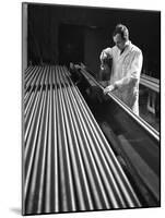 Crack Detection on Round Bars, J Beardshaw and Sons, Sheffield, South Yorkshire, 1963-Michael Walters-Mounted Photographic Print