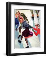 "Crack the Whip," March 2, 1940-Emery Clarke-Framed Premium Giclee Print