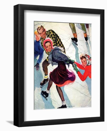 "Crack the Whip," March 2, 1940-Emery Clarke-Framed Premium Giclee Print