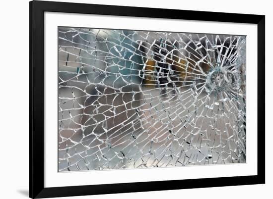 Cracked Glass-alexkar08-Framed Photographic Print