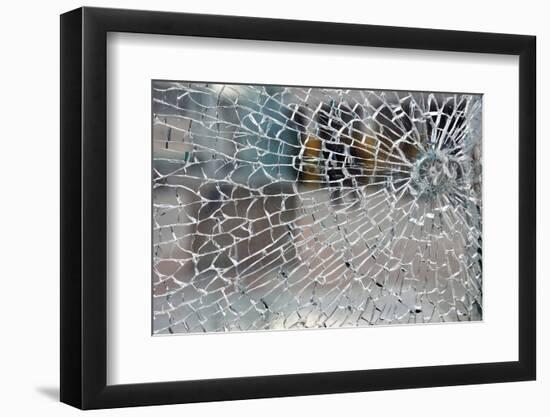 Cracked Glass-alexkar08-Framed Photographic Print