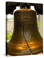Cracked Liberty Bell, Philadelphia, Pennsylvania, USA-Ellen Clark-Stretched Canvas