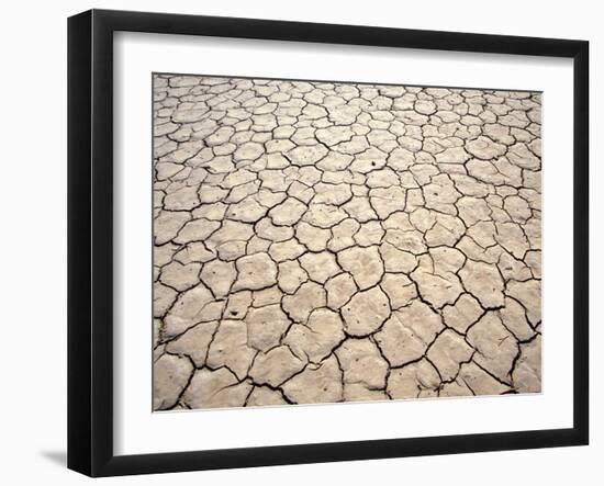 Cracked Mud, Fish River Canyon National Park, Namibia-Paul Souders-Framed Photographic Print