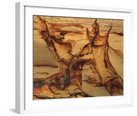 Cracked Sand Stone-null-Framed Art Print