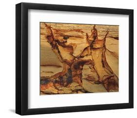 Cracked Sand Stone-null-Framed Art Print