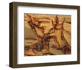 Cracked Sand Stone-null-Framed Art Print