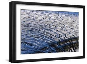 Cracked Surface of Glacier-Paul Souders-Framed Photographic Print