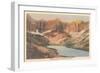 Cracker Lake, Glacier National Park-null-Framed Premium Giclee Print