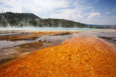 Colorful Bacteria Mat Surrounding Grand Prismatic Spring-CrackerClips Stock Media-Photographic Print