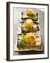 Crackers with Grilled Aubergines and Cherry Tomatoes-null-Framed Photographic Print