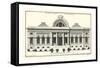 Crackl B&W Architectural Facade III-Jean Deneufforge-Framed Stretched Canvas