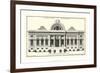 Crackl B&W Architectural Facade III-Jean Deneufforge-Framed Premium Giclee Print