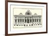 Crackl B&W Architectural Facade III-Jean Deneufforge-Framed Premium Giclee Print