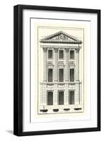 Crackle B&W Architectural Facade I-Jean Deneufforge-Framed Art Print