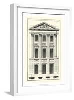 Crackle B&W Architectural Facade I-Jean Deneufforge-Framed Art Print