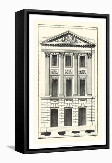 Crackle B&W Architectural Facade I-Jean Deneufforge-Framed Stretched Canvas