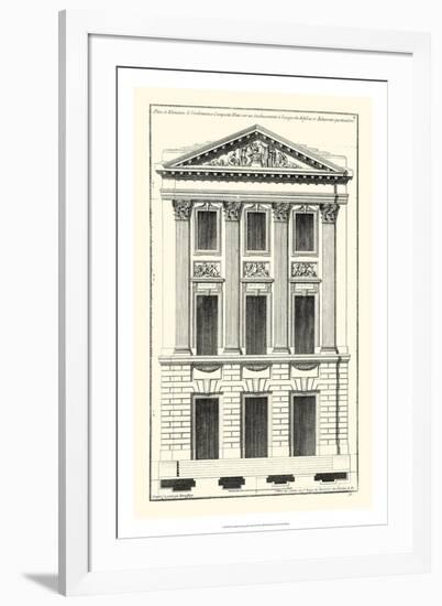 Crackle B&W Architectural Facade I-Jean Deneufforge-Framed Premium Giclee Print