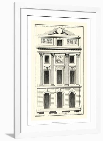 Crackle B&W Architectural Facade II-Jean Deneufforge-Framed Premium Giclee Print