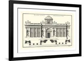 Crackle B&W Architectural Facade IV-Jean Deneufforge-Framed Premium Giclee Print