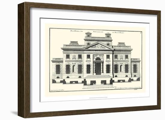 Crackle B&W Architectural Facade V-Jean Deneufforge-Framed Art Print