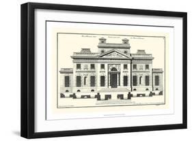 Crackle B&W Architectural Facade V-Jean Deneufforge-Framed Art Print