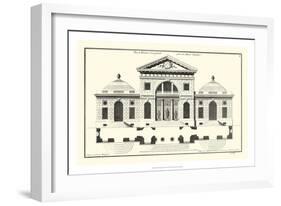 Crackle B&W Architectural Facade VI-Jean Deneufforge-Framed Art Print