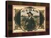 Crackled Cigar Label III-null-Stretched Canvas