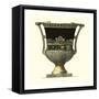 Crackled Large Giardini Urn I-Giovanni Giardini-Framed Stretched Canvas