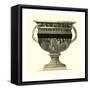 Crackled Large Giardini Urn II-Giovanni Giardini-Framed Stretched Canvas