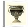 Crackled Large Giardini Urn II-Giovanni Giardini-Stretched Canvas