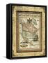 Crackled Map of North America-Deborah Bookman-Framed Stretched Canvas