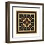 Crackled Square Wood Block III-Vision Studio-Framed Art Print