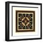 Crackled Square Wood Block III-Vision Studio-Framed Art Print