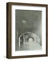 Cracks in the Brickwork from Wartime Bombing, Beckton Sewage Works, London, 1946-null-Framed Photographic Print