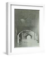 Cracks in the Brickwork from Wartime Bombing, Beckton Sewage Works, London, 1946-null-Framed Photographic Print