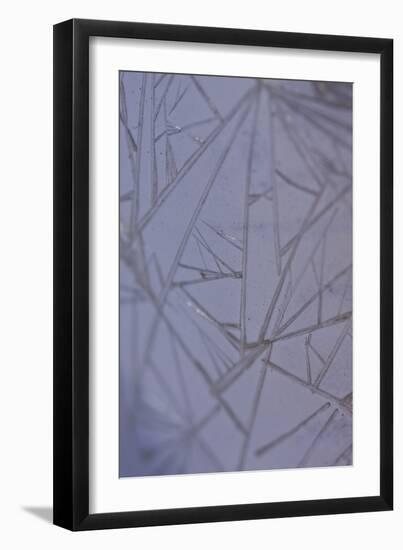 Cracks-K.B. White-Framed Photographic Print