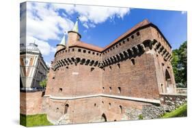 Cracow Barbican - Medieval Fortifcation at City Walls, Poland-Jorg Hackemann-Stretched Canvas