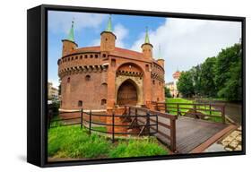 Cracow Barbican - Medieval Fortifcation at City Walls, Poland-Patryk Kosmider-Framed Stretched Canvas