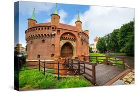 Cracow Barbican - Medieval Fortifcation at City Walls, Poland-Patryk Kosmider-Stretched Canvas