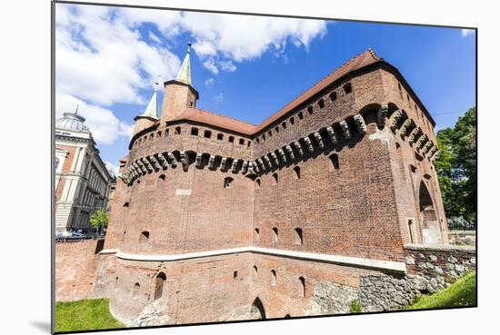 Cracow Barbican - Medieval Fortifcation at City Walls, Poland-Jorg Hackemann-Mounted Photographic Print