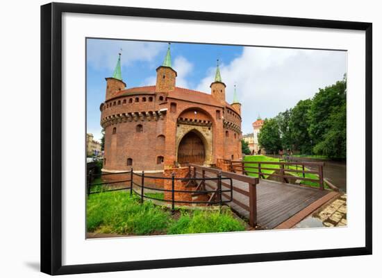 Cracow Barbican - Medieval Fortifcation at City Walls, Poland-Patryk Kosmider-Framed Photographic Print