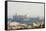 Cracow Panorama with Wawel Castle-dziewul-Framed Stretched Canvas