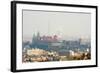 Cracow Panorama with Wawel Castle-dziewul-Framed Photographic Print