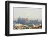 Cracow Panorama with Wawel Castle-dziewul-Framed Photographic Print
