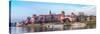 Cracow Skyline with Aerial View of Historic Royal Wawel Castle and City Center-bloodua-Stretched Canvas