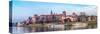 Cracow Skyline with Aerial View of Historic Royal Wawel Castle and City Center-bloodua-Stretched Canvas