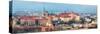 Cracow Skyline with Aerial View of Historic Royal Wawel Castle and City Center-bloodua-Stretched Canvas