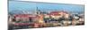 Cracow Skyline with Aerial View of Historic Royal Wawel Castle and City Center-bloodua-Mounted Photographic Print