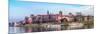 Cracow Skyline with Aerial View of Historic Royal Wawel Castle and City Center-bloodua-Mounted Photographic Print